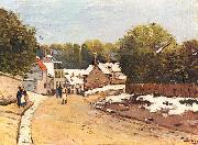 Alfred Sisley Erster Schnee in Louveciennes painting